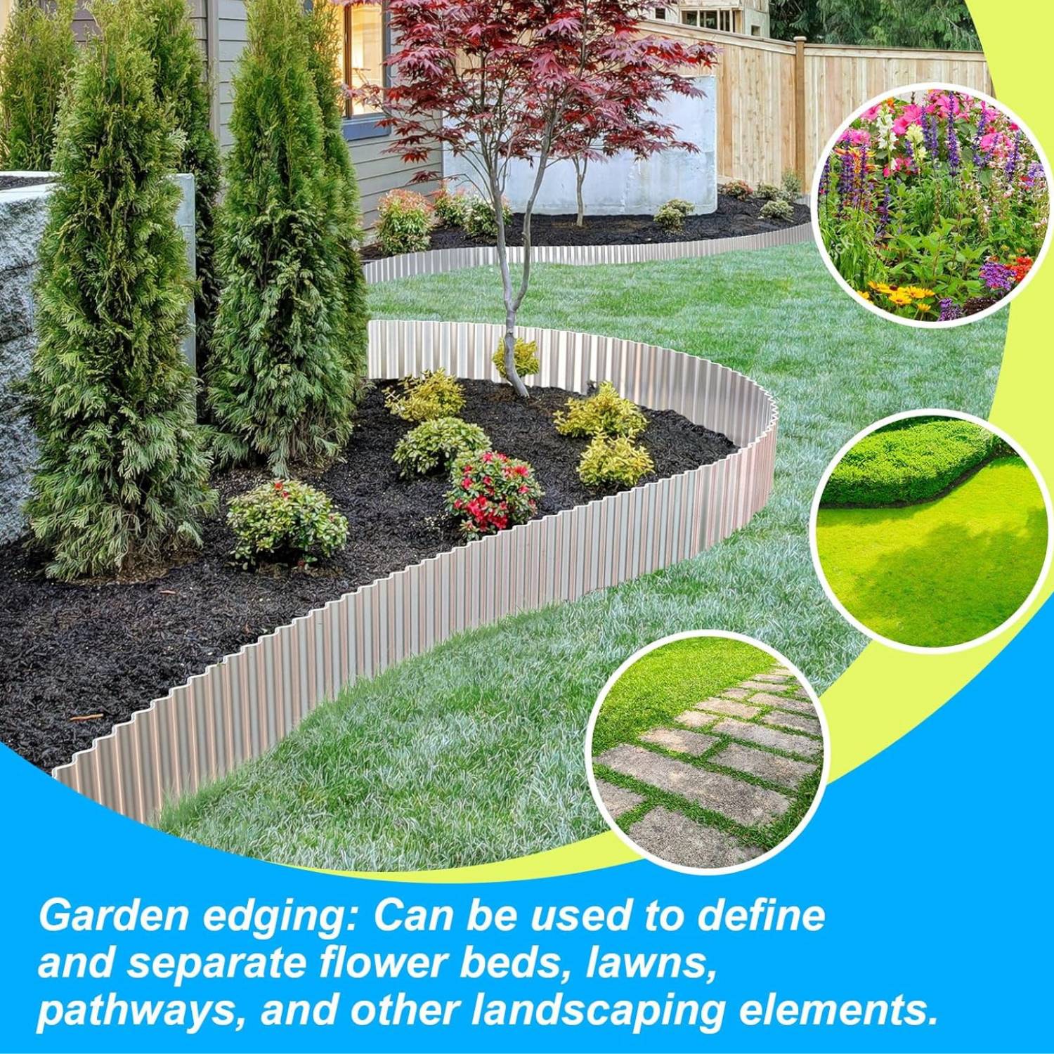 Corrugated Metal Garden Edging (per metre): image 5