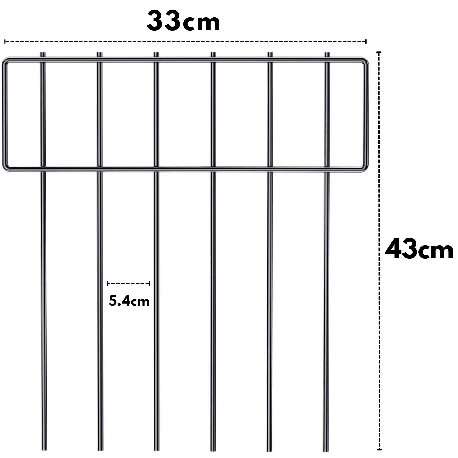 Garden Border Fence (10 panel pack, 3.3 m): image 2