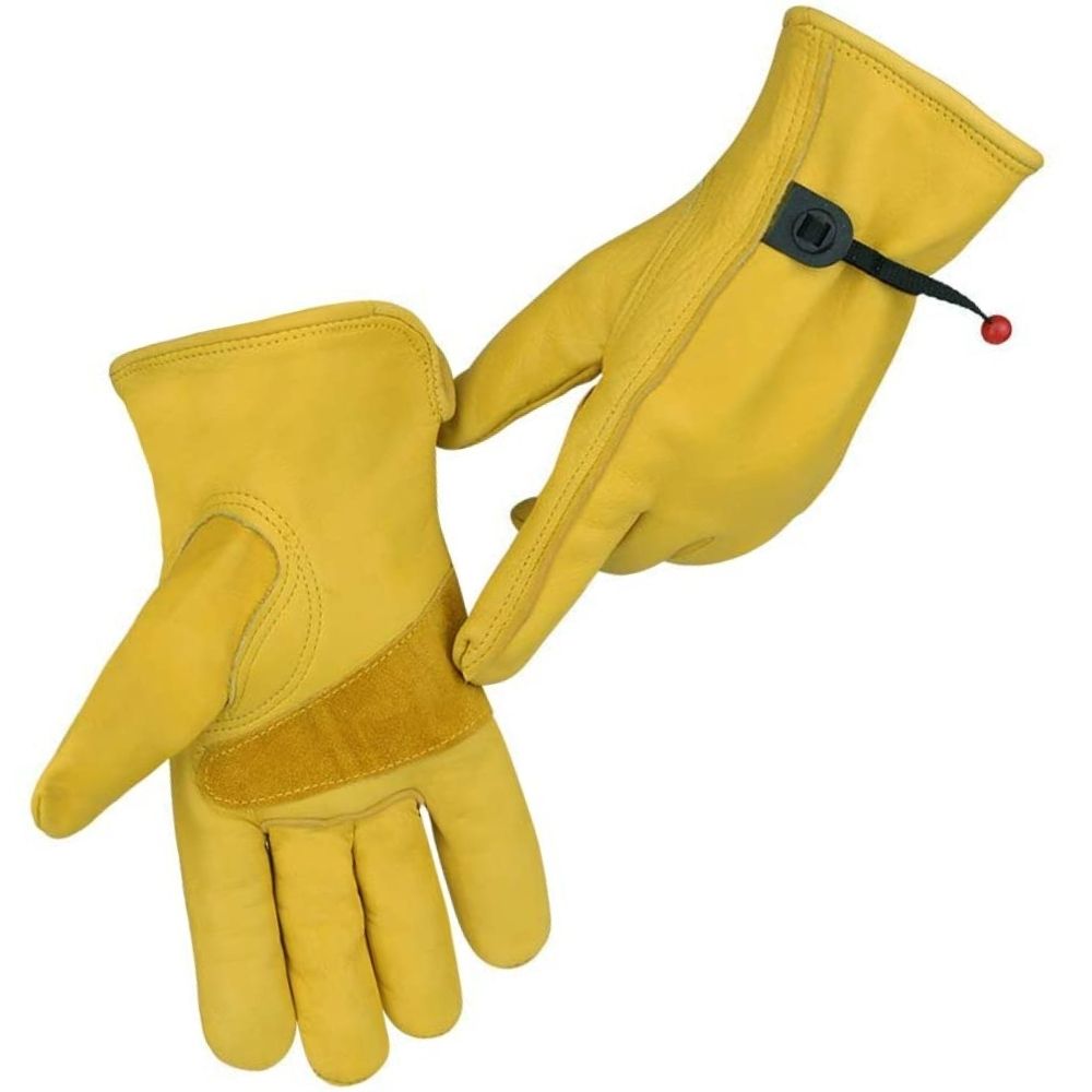 Leather Gardening Gloves (L): image 6