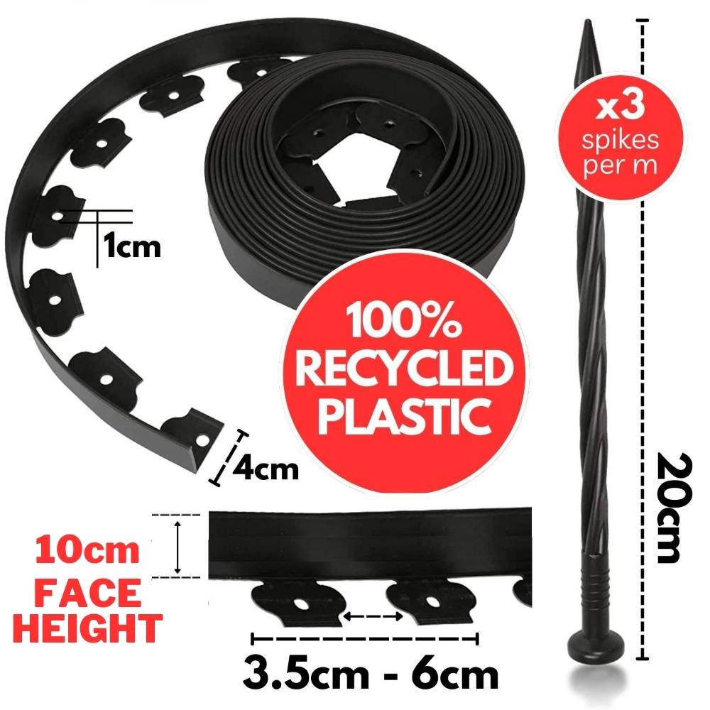 Plastic Garden Edging Kit 5 cm (per metre): image 1