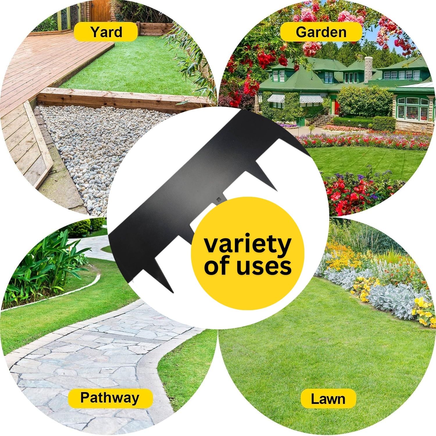 Black Metal Edging 100 mm (per metre): image 4