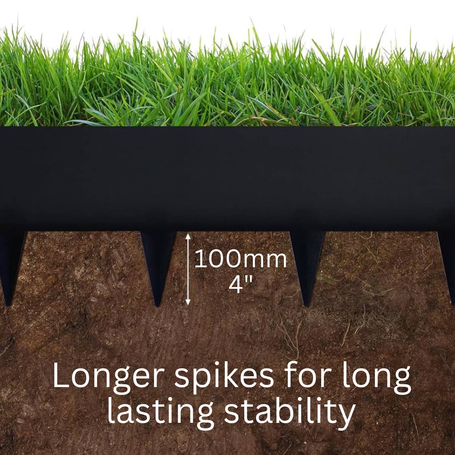 Black Metal Edging 100 mm (per metre): image 6